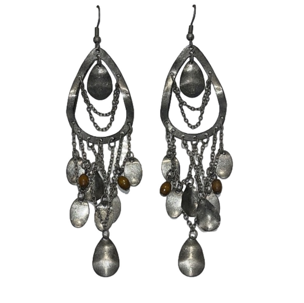 Metal Drop Earrings